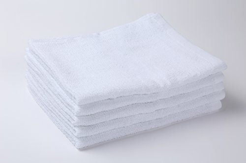 白 フェイスタオル 総パイル 50ｇ 1枚の商品画像（Amazon）