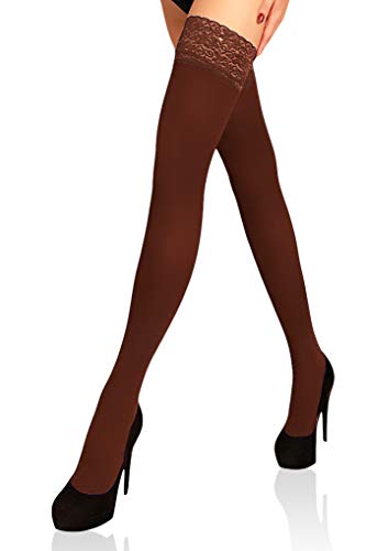 Mila Marutti Thigh High Stockings for Women | Opaque Thigh Highs Tights | 100D Pantyhose3