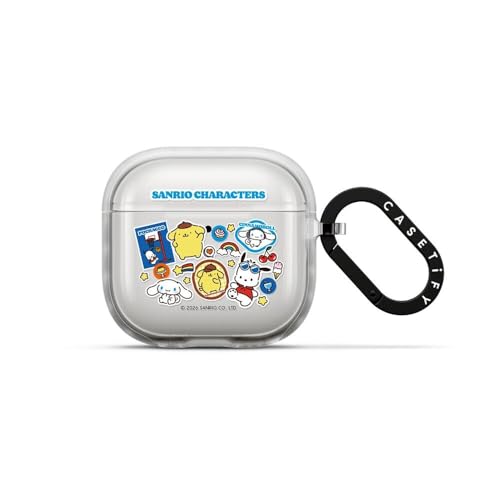 CASETiFY [Sanrio Puppy Pals Co-lab] �C���p�N�g �P�[�X for AirPods 4 - Sticker Mania - �t���X�g