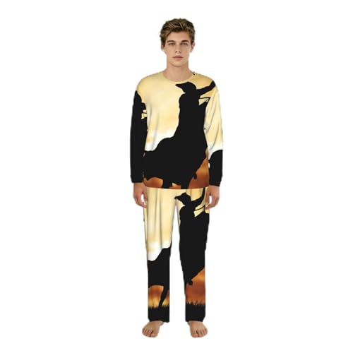 Ensemble de pyjama pour homme Cool Bull Riding en coton doux S-3XL