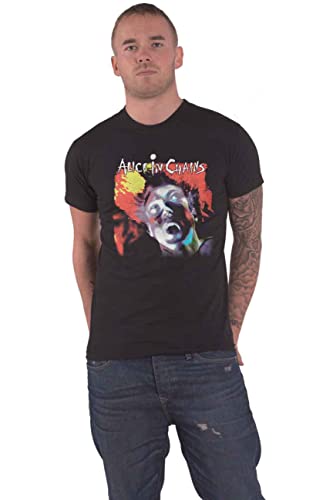T-Shirt Alice in Chains Facelift Band Logo Nouveau Officiel Homme Noir, Noirs., L
