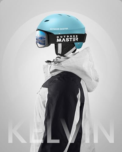 Image of OutdoorMaster Kelvin Ski Helmet - Snowboard Helmet for Men, Women & Youth (Mint Green,L) | Ski & Snowboard Use,Fits Men,Women & Youth,ASTM Certified Impact Protection,Adjustable Ventilation