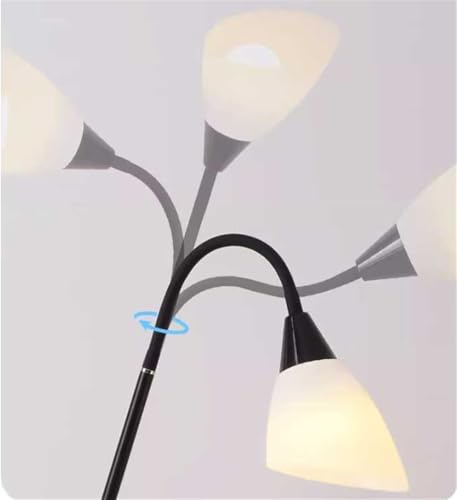 Lámpara de pie LED regulable blanca de 16 W con control remoto para iluminación interior 4