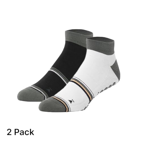 Image of Base 33 Low Rise Grip Socks - Pilates Socks with Non-Slip Grips, Arch Band Support, Wear for Yoga, Barre, Martial Arts