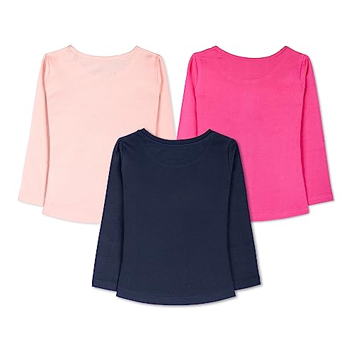 Image of Real Basics Girls Regular Fit Full Sleeves Tshirt (Pack of 3)