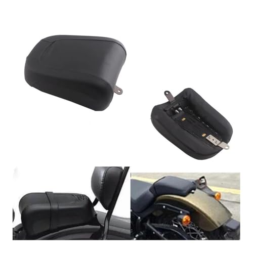 Cubierta de asiento trasero de cuero sintético denso para Softail 2