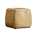 Nordic Small skórzany stołek - Home Fashion kreatywny okrągły stołek niskotonowy, kwadratowy taboret siedzący sklep odzieżowy sofa, ławka, change podnóżek (kolor: złoty)