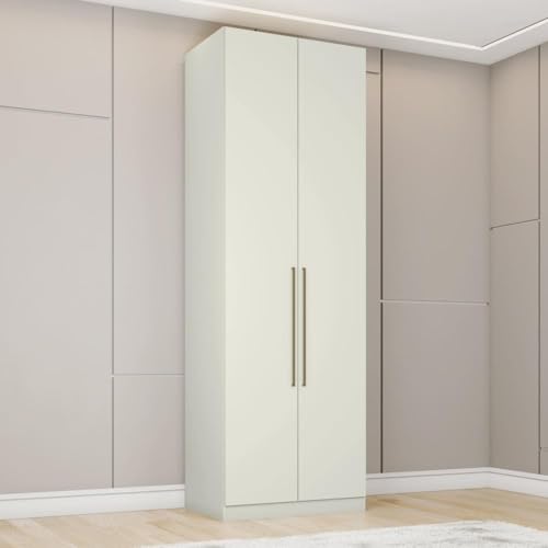 Guarda Roupa 2 Portas 3 Gavetas Seletto Henn Areia Hp