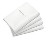 Lavish Touch Standard Pillowcase Cotton Rich 1250TC Tri-Blend with Solid Sateen Weave - 4pcs Pillowc