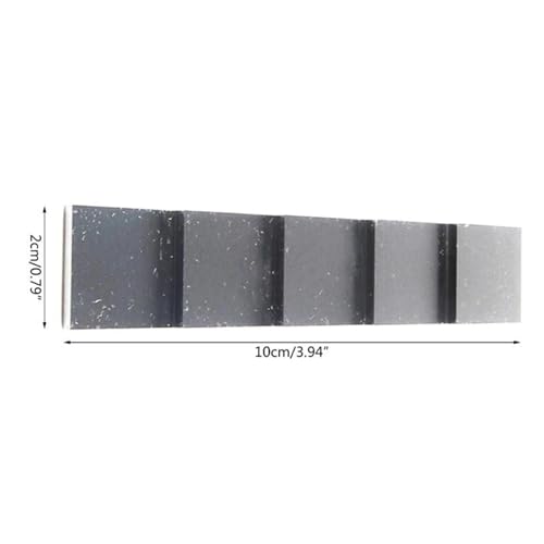 Bloque de calibración de prueba, 5 pasos 0.1'' 0.2'' 0.3'' 0.4'' 0.5'' para calibrador de espesor en pruebas NDT, acero al carbono, tamaño compacto miniatura 5