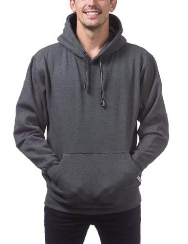 Pro Club Men's Heavyweight Pullover Hoodie (13oz), Charcoal, 7X-Large