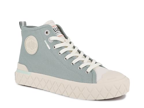 Image of Palladium Unisex Palla Ace Mid Organic Canvas Lace Up Sneaker