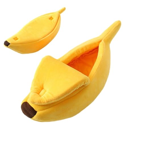 Hunde-Bananenbett – Warmes Haustierbett In Bananenform | Warmes Bananen-Katzenbett, Winter-Baumwollkissen, Korallen-Fleece-Haustierbett, Mehrfarbiges Schlafbettnest Für Kätzchen, Chinchillas, Hamster, Hunde-Bananenbett – Warmes Haustierbett In Bananenform | Warmes Bananen-Katzenbett, Winter-Baumwollkissen, Korallen-Fleece-Haustierbett, Mehrfarbiges Schlafbettnest Für Kätzchen, Chinchillas, Hamster,