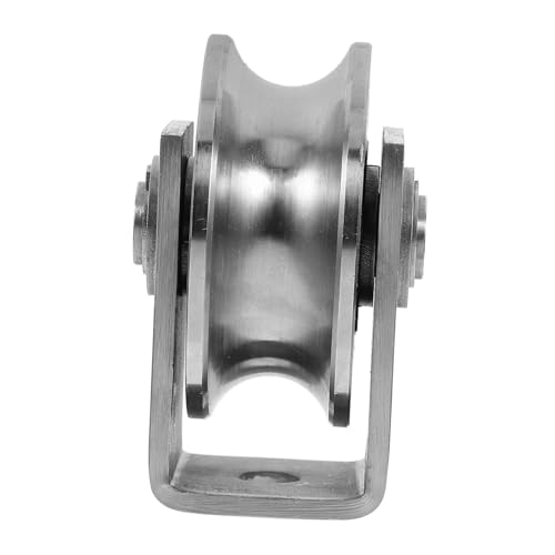 MUCKLILY Wire Rope Pulley Ceiling Mount 22mm Groove Lift Pulley Wheel for Garage Door