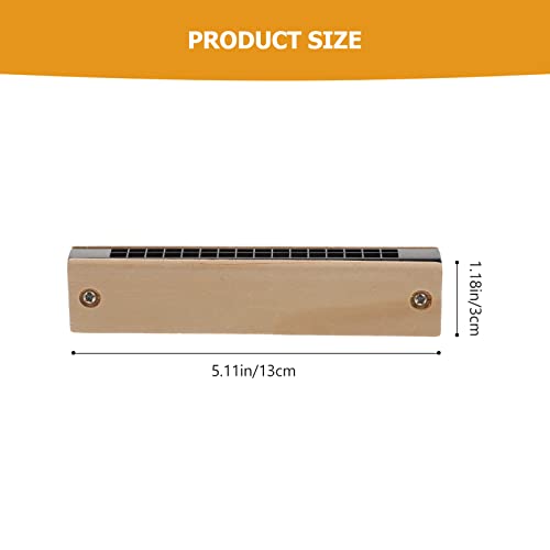 POPETPOP Lege Hout Harmonica Diatonische Harmonica Beginner Harmonica Mond Orgel Harp Voor Beginner Studenten… - Image 3