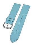 laguna colorada mexico mit pollierter Dornschließe Uhrenarmband supersoft breit Kalbleder Farbe und Stegbreite wählbar (Laguna - XL, 18mm)