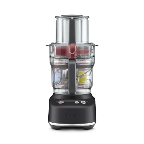Breville the Paradice™ 9 Food Processor, Electric Food Chopper with Precision Dicing, Blender & Mixer for Vegetables, BFP638BTR, Black Truffle