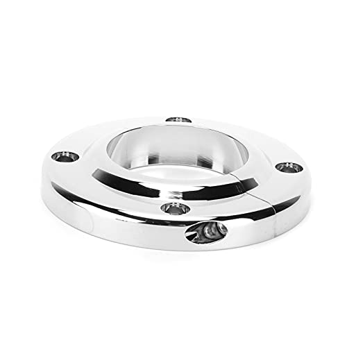 2Pcs 2Inch Steering Column Floor Mount Polished Round Steering Column Floor Mount Replacement For Gm Sbc Bbc 350 Engine #TOP5