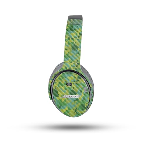 Image of MightySkins Carbon Fiber Skin Compatible with Bose QuietComfort 35 II Headphones - Verde Camouflage | Protective, Durable Textured Carbon Fiber Finish | Easy to Apply