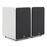 POWERFUL ALL-IN-ONE DESIGN: Built-in amplification with 100W output – no need for a separate hi-fi amp. Compact size for easy placement on shelves, desks, or stands. VERSATILE CONNECTIVITY: Bluetooth for quick wireless pairing. HDMI ARC and Optical i...