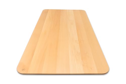 Miniatura 3 de Lumberland Tablero De Escritorio De Madera Maciza De Haya Con Borde Suizo 60 X 120 Cm