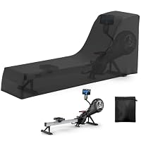 WISCLASS Concept 2 Rudermaschinenabdeckung – wasserdichte Outdoor-Abdeckung für Rudermaschinen, mit verstellbaren Kordelzügen und windfesten Klettverschlüssen, Maße: (241 x 61 x 102 cm), schwarz