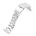 Price comparison product image MiLTAT 20mm Quick Release Watch Band Straight End, Hexad III 316L Stainless Steel Brushed V-Clasp