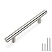 homdiy 3.5 inch Cabinet Pulls Brushed Nickel 10 Pack - HD201SN Modern Cabinet Handles Brushed Nickel Cabinet Hardware Pulls Brushed Nickel Drawer Pulls for Kitchen, Bathroom, Bedroom, Closet, Wardrobe