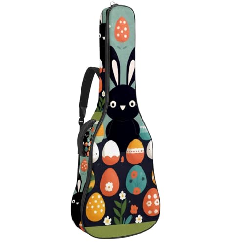 Housse pour guitare acoustique avec couche de protection et poches