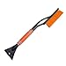 Produktbild eiskratzer Auto,schneeschieber,schneeschaufel,2in1 Auto Reinigungsbürste Eiskratzer Schneebesen, Soft-Griff rutschfest ASE Sauber Meister Ideales Winter Auto Zubehör (Orange)