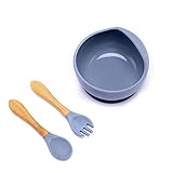 ►Starker Saugnapf， Der Saugnapf befindet sich unter der Baby-Silikonschale und kann fest auf der glatten Tischoberfläche befestigt werden, um zu verhindern, dass Lebensmittel auslaufen, sich drehen und spritzen.