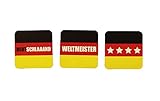 von HAAC HAAC 15er Set Bierdeckel Deutschlandsfarben Deutschland Fußball 2018