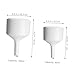 NUSITOU 2pcs Laboratory Filter Funnels Set, 100ml 60ml White Buchner Scientific Filling Funnels for Liquid Transfer and Filtration in Lab and Industrial Use