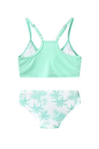 Girl Swimsuit Bikini Set Two Piece Bathing Suits Tropical Floral Beach Swimwear 5-14Y2