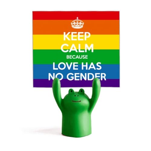 Grenouille Arc-en-ciel LGBT en art déco pour décoration de mémo animal