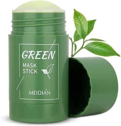 Green Tea Cleansing Mask Stick for Face | For Blackheads, Whiteheads & Oil Control| Purifying Solid Clay Detox Mud Mask | With Hyaluronic Acid & Green Tea