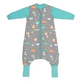 CHAUDE SANS SURCHAUFFE : Notre gigoteuse avec pieds est bien rembourrée et permet également une bonne circulation de l´air. Parfaite pour les températures ambiantes de 15 à 21 degrés - idéale pour toute l'année, surtout au printemps, en automne et en hiver.