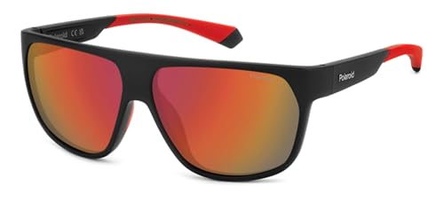 Polaroid PLD 7053/S MATTE BLACK RED/RED POLARIZED 60/12/140 men Sunglasses