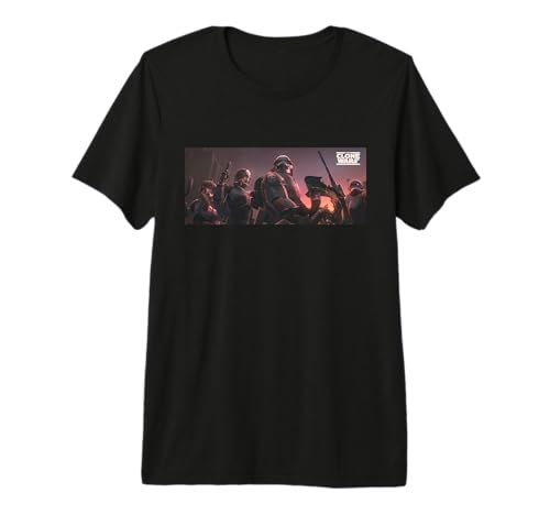 T-shirt premium Star Wars Clone Wars de qualité supérieure