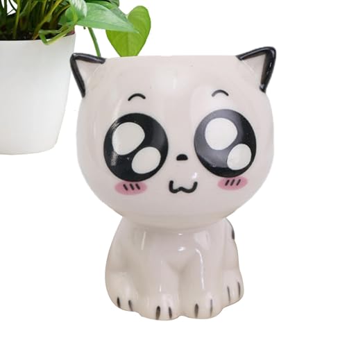 Zestivra Maceta con temática de Gato: Maceta