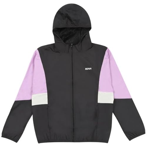 ウインドブレーカー キッズ 女の子 レピピ アウター 春 ナイロンジャケット キッズ ジュニア 女の子 子供服 おしゃれ 女児 ガールズ 小学生 小学校 中学生 中学校【142-803】170cm パープル