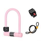 Revêtement en silicone souple : le revêtement en silicone souple offre une protection supplémentaire à votre cadre de vélo tout en offrant une prise en main confortable lors de l'utilisation, ce qui rend le verrouillage et le déverrouillage sans effort.