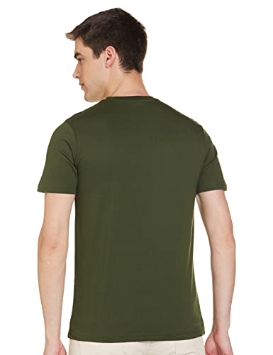 Image of Max Men's Cotton Regular Fit Half Sleeves Crew Neck Solid Lounge T-Shirt