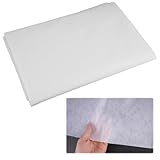 200x100 cm Entretela Adhesiva Plancha, 55 g/m² Entretela Termoadhesiva Costura Gruesa, Tela de Entretela de Plancha, Guata Termoadhesiva Costura, para Manualidades Costura Patchwork (Blanco)