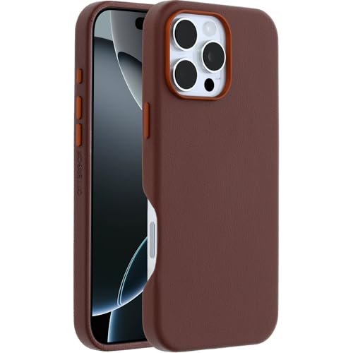 Image of OtterBox iPhone 16 Pro Max Symmetry Series Cactus Leather for MagSafe - Rich Adobe Brown
