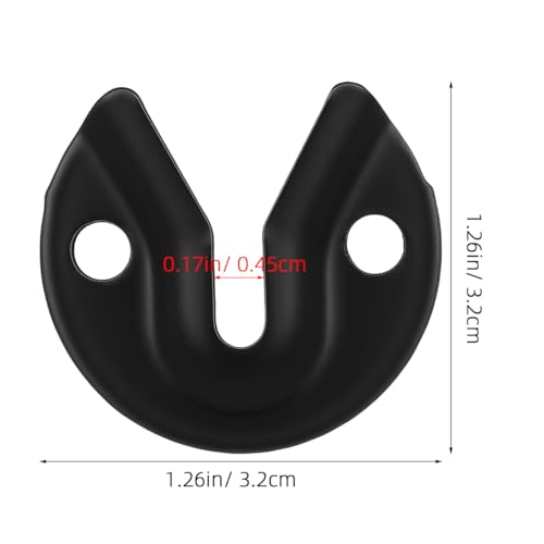 Image of TEHAUX 20pcs Keyhole Hangers, Black Iron Mirror Picture Frame Hangers, Keyhole Hanging Plates Metal Fasteners for Fasteners Rivet Fittings