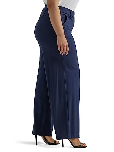 Lee Women's Plus Size Ultra Lux Comfort Any Wear Wide Leg Pant2