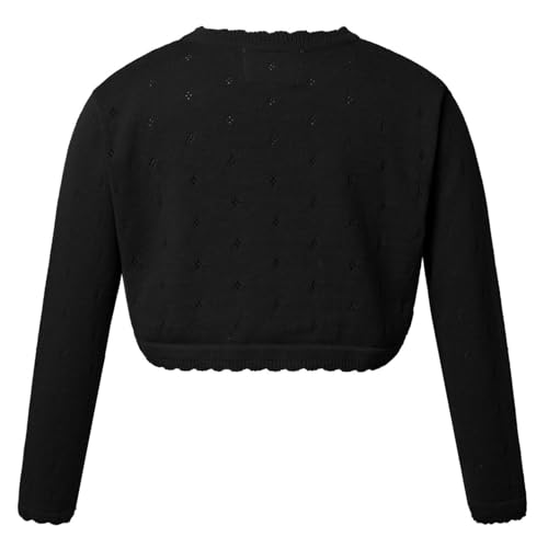 Kids Girls Long Sleeve Knit Bolero Cardigan Shrug Dress Coat Button Cropped Sweater Jacket2