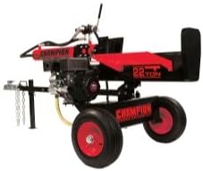 Champion 22 Ton Hydraulic Log Splitter with Log Catch Tools Equipment Hand Tools Leather Bound