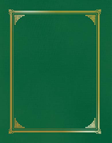 Geographics Linen Stock Document Cover, 9.75 X 12.5 Inches, Green (47399) #TOP3
